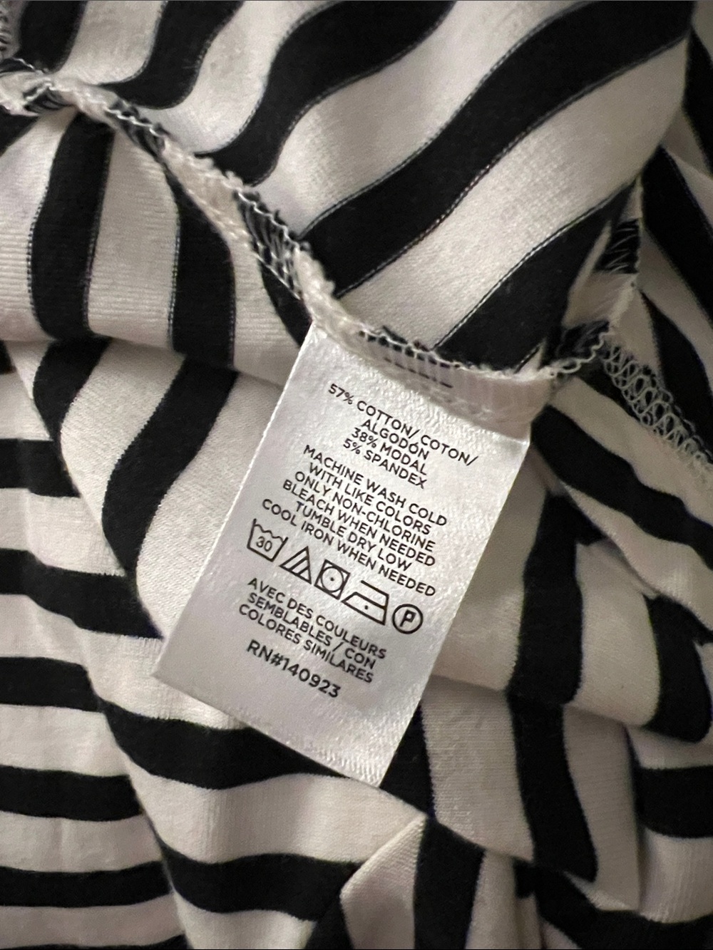 LOFT Black and White Striped Short Sleeve Maxi Dress - Picture 4 of 4